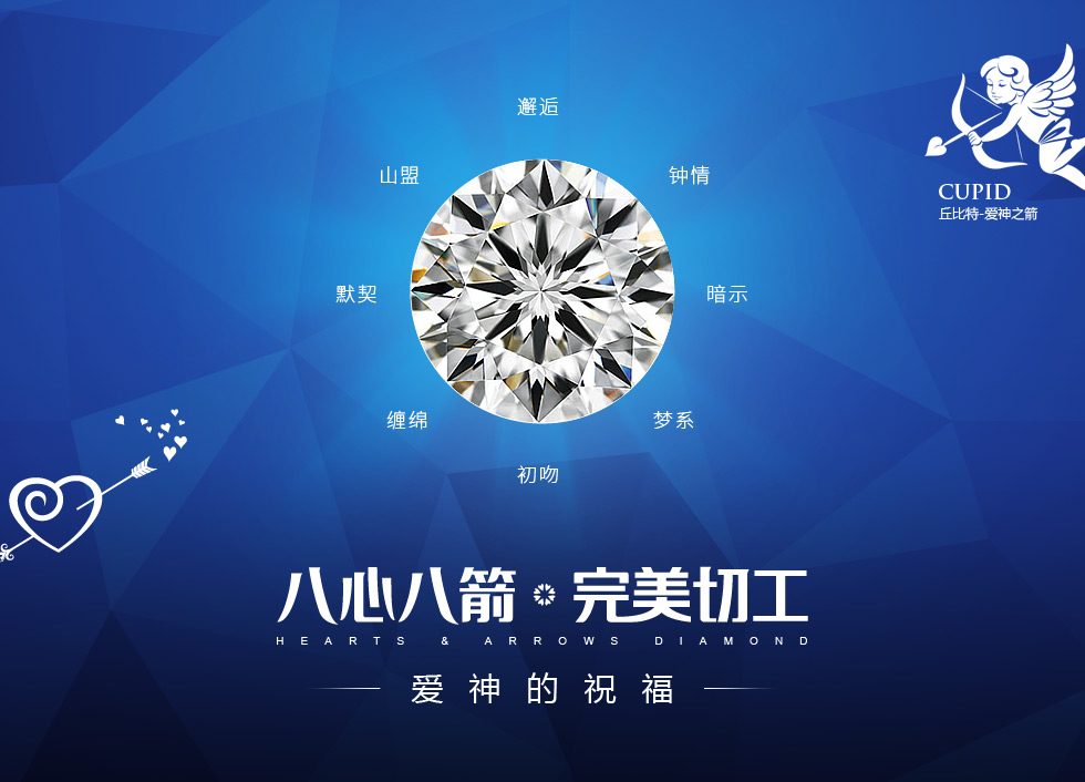 八心八箭钻石